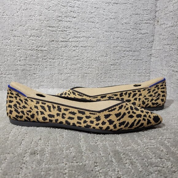Rothy's The Point Leopard Prints Pointed Toe Slip on Shoes Womens Multiple Sizes - Picture 7 of 11